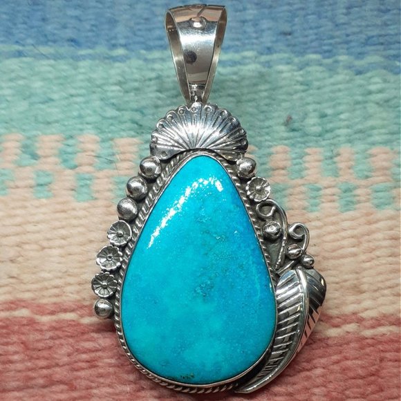 Sleeping Beauty Turquoise Pendant #3463 - Picture 1 of 1